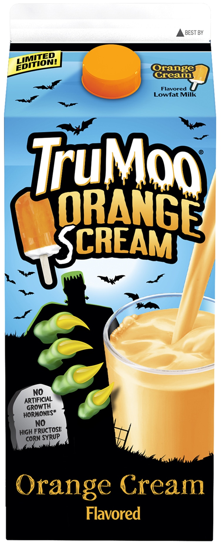 TruMoo Orange Scream milk