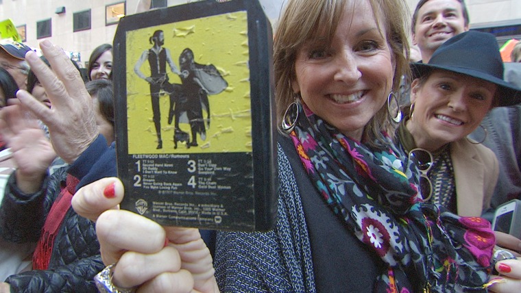 One Fleetwood Mac fan goes way, way back with the band ... as evidenced by her seriously archaic 8-track of \"Rumours.\"