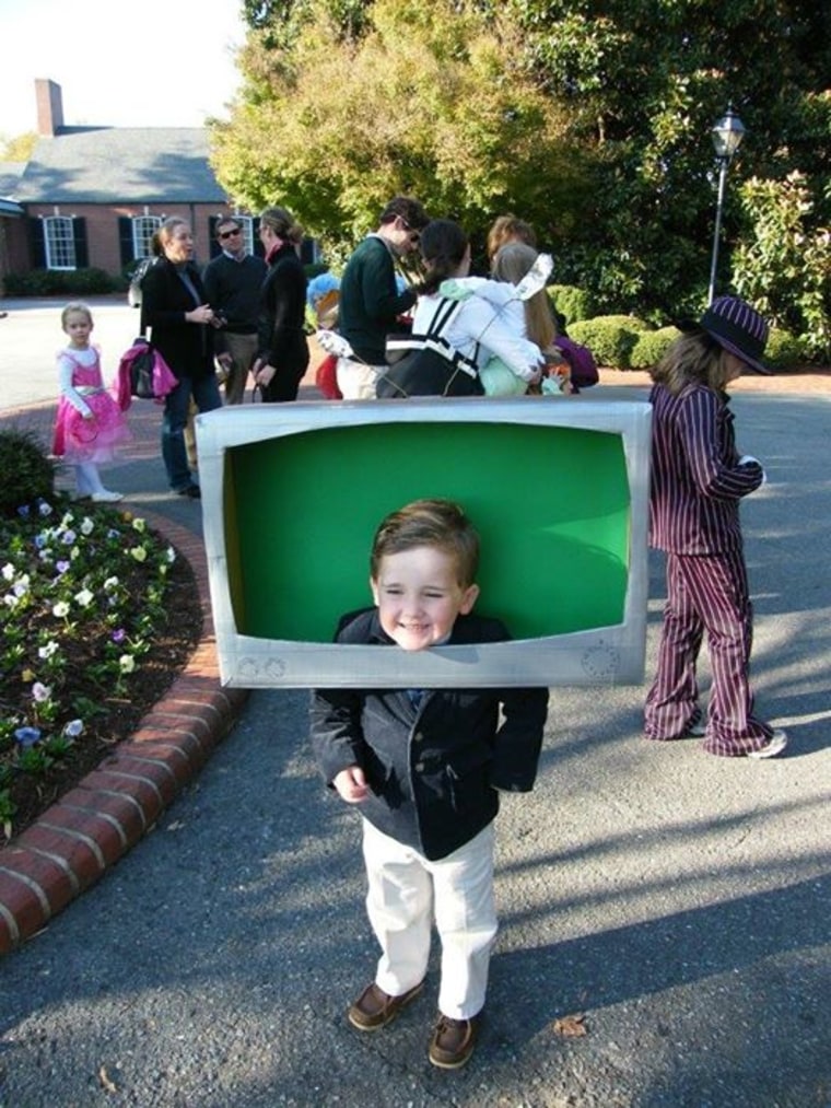 My son as Brian Williams in 2011.