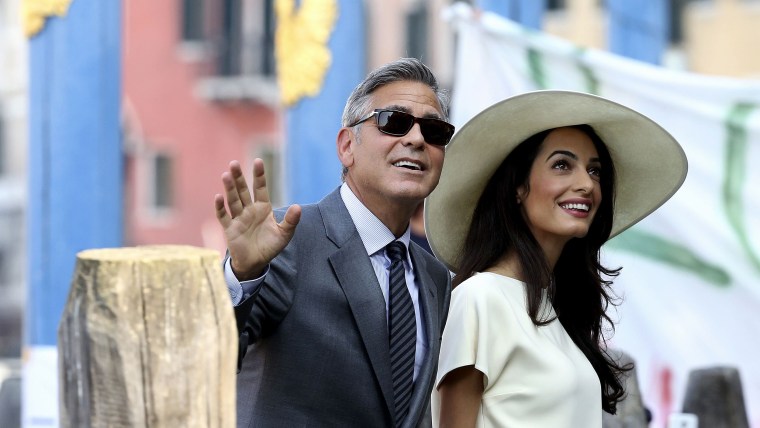 Image: George Clooney and Amal Alamuddin