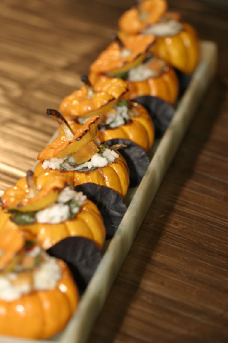 Pumpkins as bowls