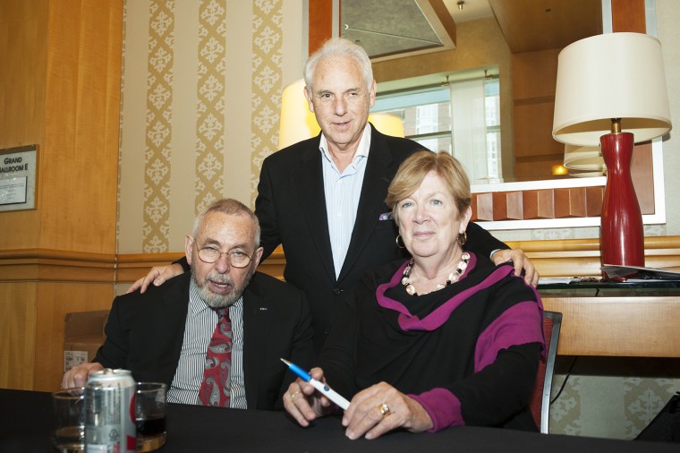 Tony Mendez and his wife Jonna, shown here with Dr. Neal Kassell, a neurosurgeon and founder of the Focused Ultrasound Foundation, revealed Tony's struggles with Parkinson's disease at a symposium run by the foundation this week.