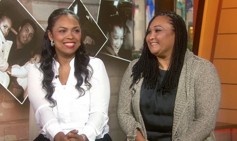 Muhammad Ali's daughters Hana (left) and May May told Matt Lauer on TODAY Thursday that their father is doing fine despite reports of declining health.