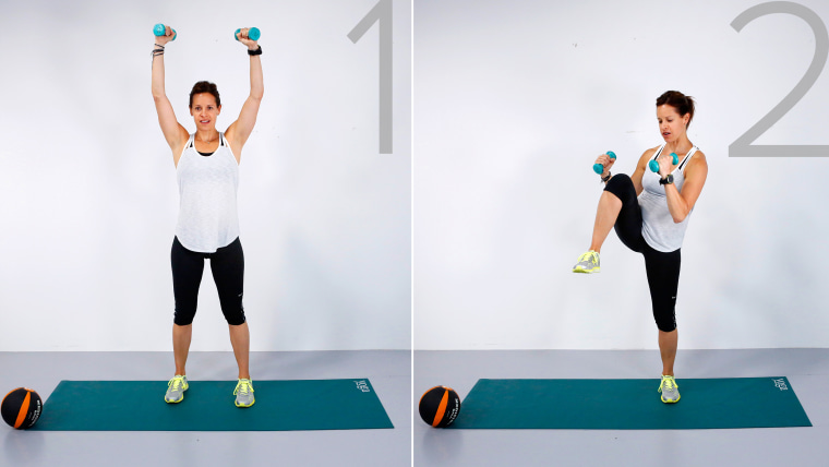 Tone abs, arms in 10 minute circuit workout with TODAY's Jenna Wolfe