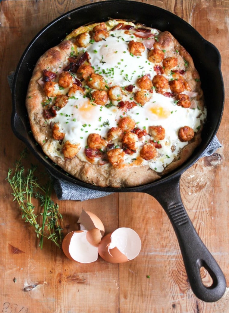 Breakfast pizza