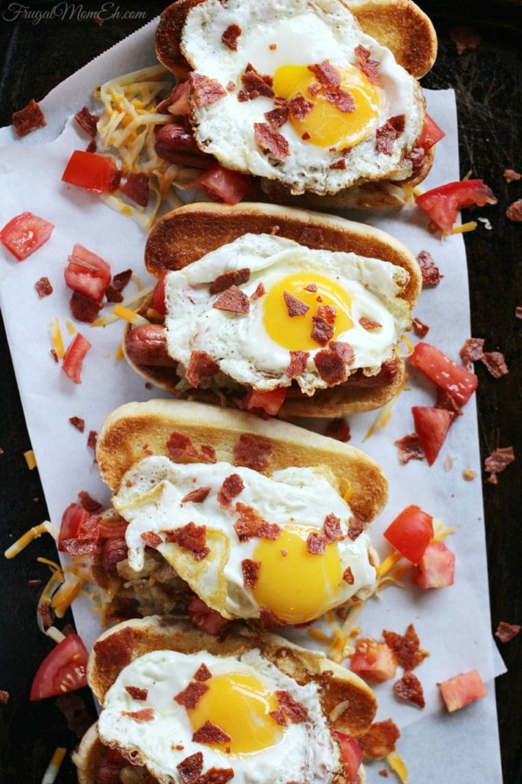 Ultimate breakfast hot dog