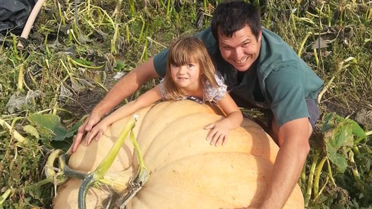 Joshua Smith, with his 4-year-old daughter, Baylee, and the big one.