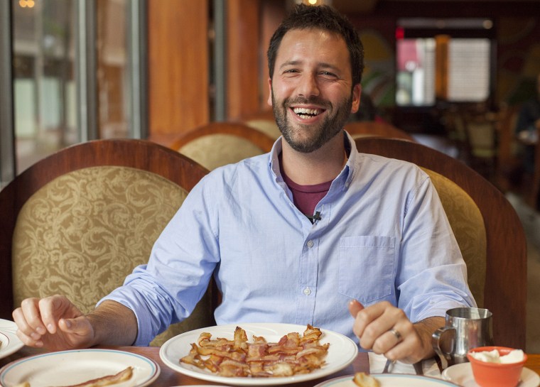 Image: Dan Pashman enjoying breakfast