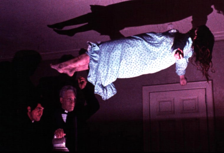 THE EXORCIST, Jason Miller, Max von Sydow, Linda Blair, 1973. (c) Warner Bros./ Courtesy: Everett Collection.