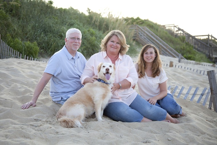 Callaghan, with his wife, Lissa, and their daughter, Emma.