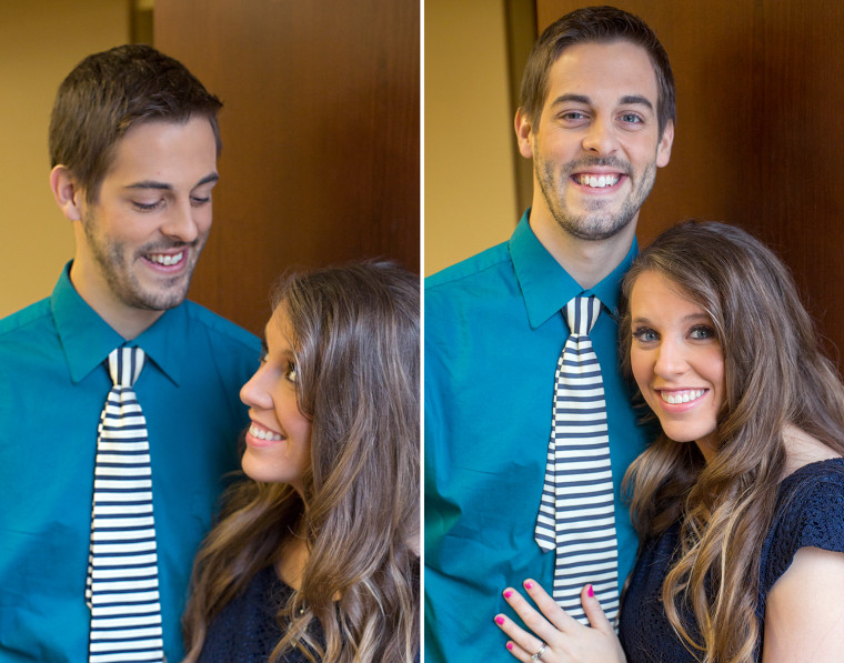 Jill and Derick Dillard talked to TODAY.com about their first pregnancy -- they recently found out it's a boy.
