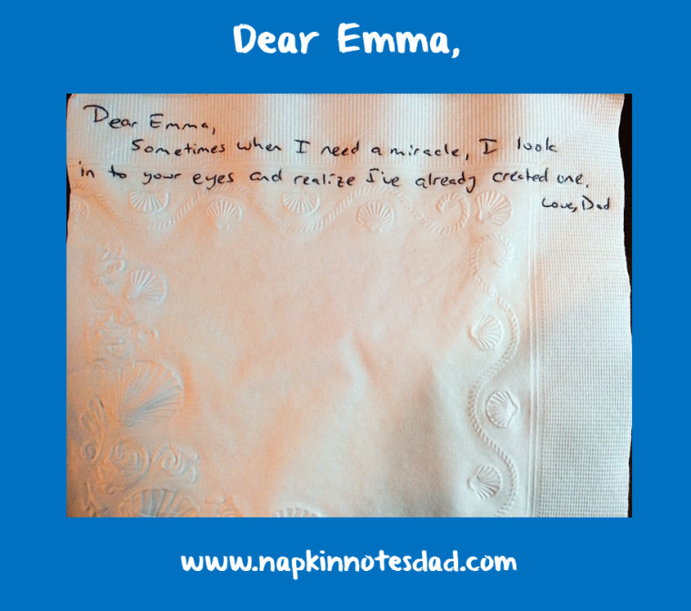 a napkin note