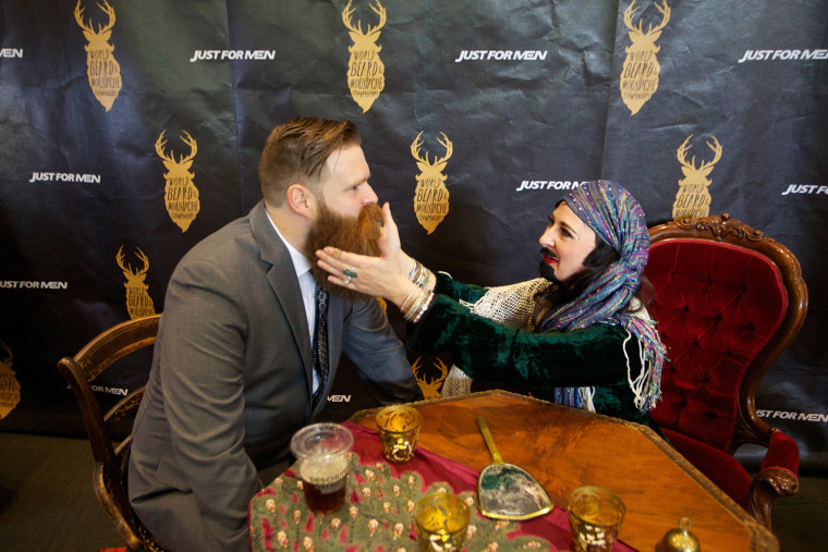 Hairy win: Olympia man is world beard champion