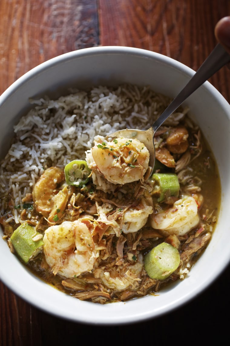 Chicken and Shrimp Gumbo from Brown Sugar Kitchen