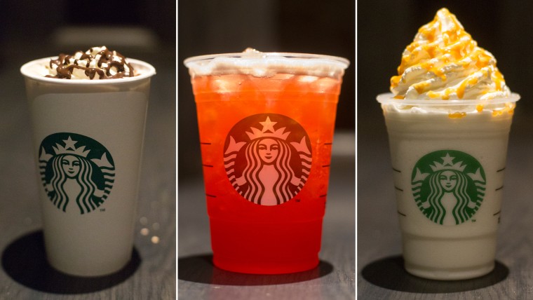 Three drinks from Starbucks' "secret" menu