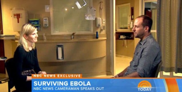 NBC's Kate Snow talks to  cameraman Ashoka Mukpo in his first interview since being declared “Ebola free.”