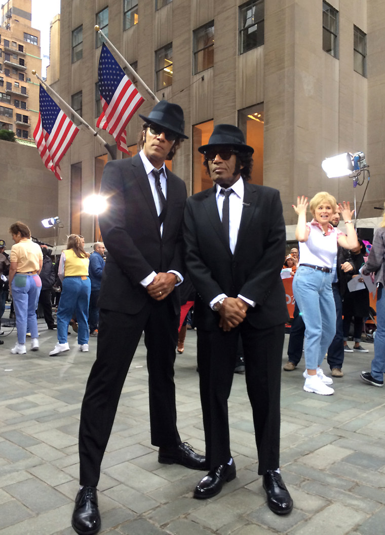 Al Roker and Lester Holt as The Blues Brothers