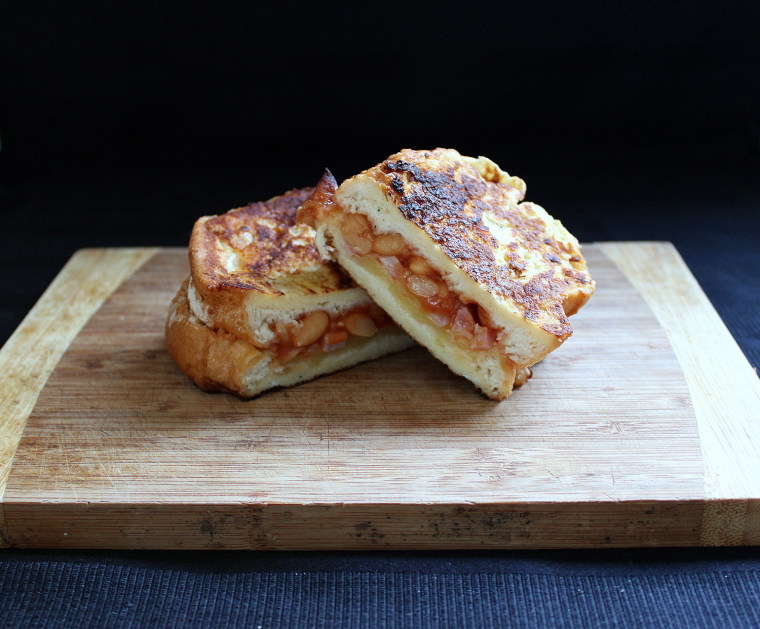 Baked Bean French Toast Sandwich