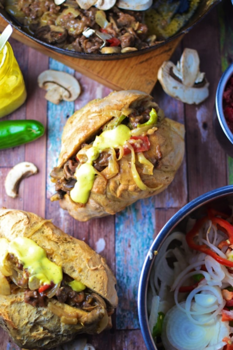 Red Pepper Chipotle Cheesesteaks