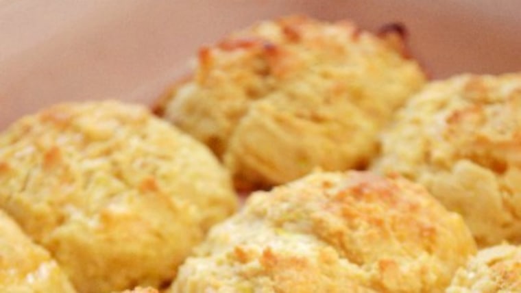 yellow squash cheddar biscuits