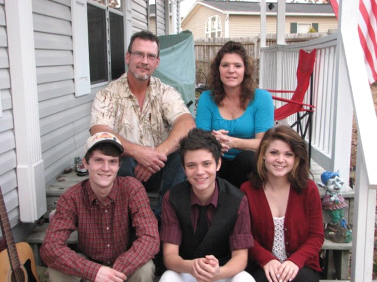 The Duclos family at Thanksgiving in 2012.