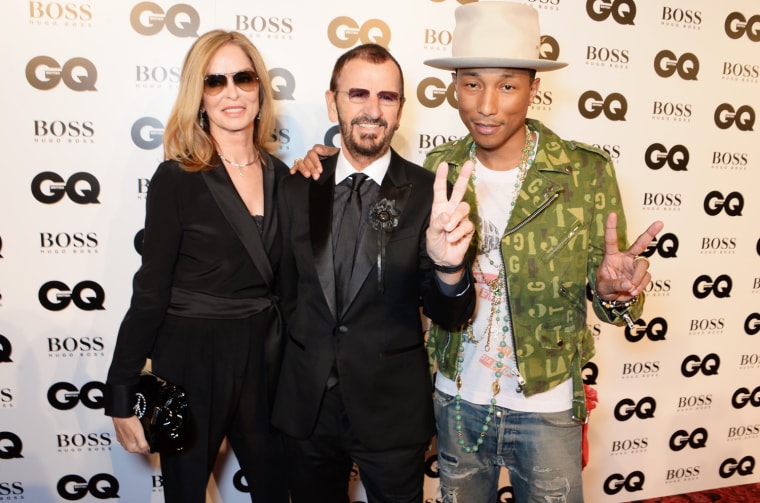 Image: Barbara Bach, Ringo Starr and Pharrell Williams