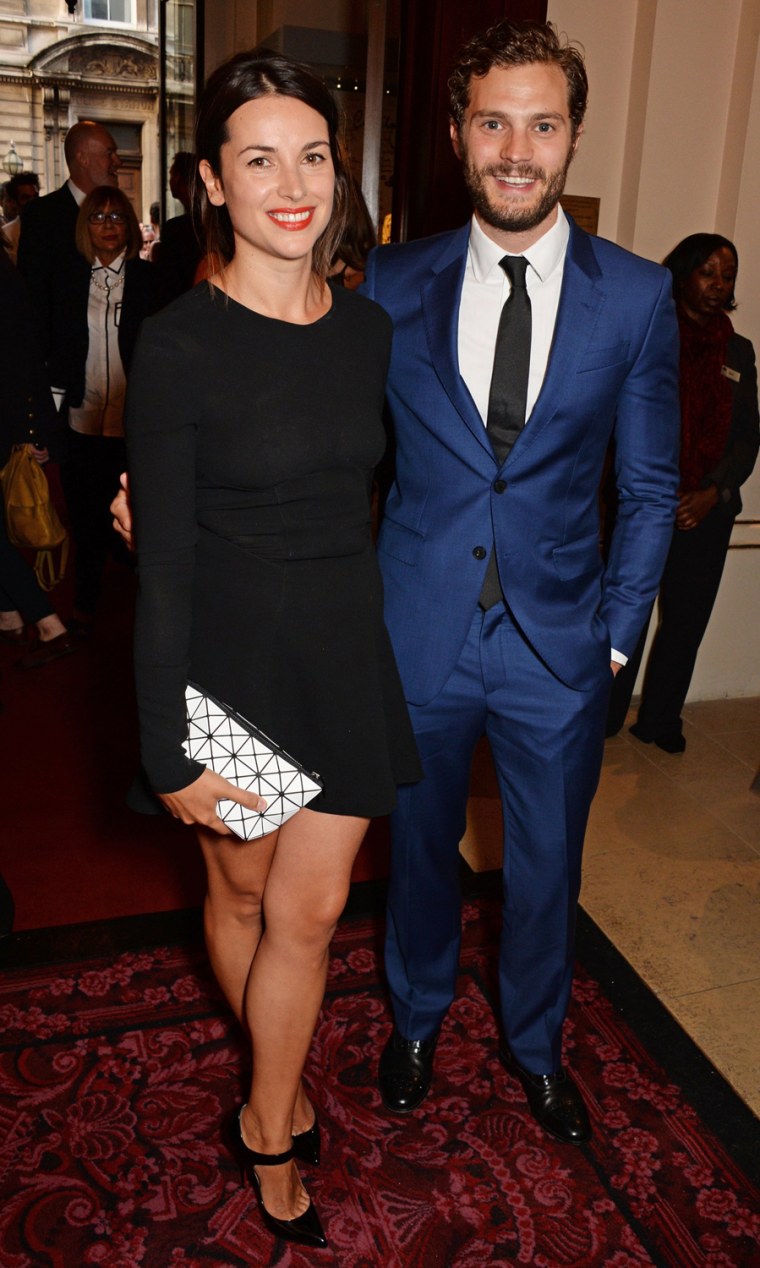 Image: Amelia Warner (L) and Jamie Dornan