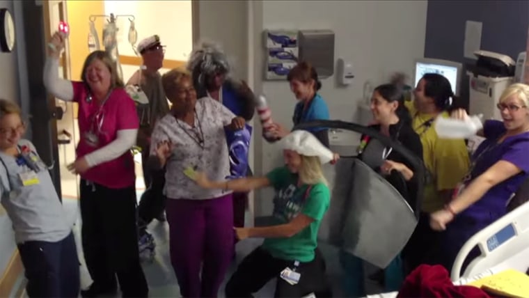 Image: Staff at The Children's Hospital of Philadelphia dancing in Tom Gillin's video