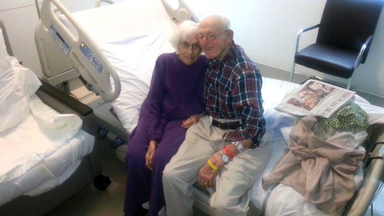 Raymond “Huggie Bear” Huggins and his wife, Mazie Leota, both had life-saving heart surgery on the same day. 