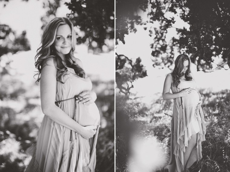 Danielle Walker, pregnant with Aila.