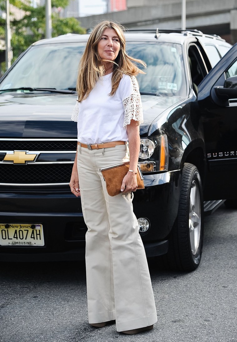 NEW YORK, NY - SEPTEMBER 06:  Nina Garcia is seen outside the Alexander Wang show on September 6, 2014 in New York City.  (Photo by Daniel Zuchnik/Get...