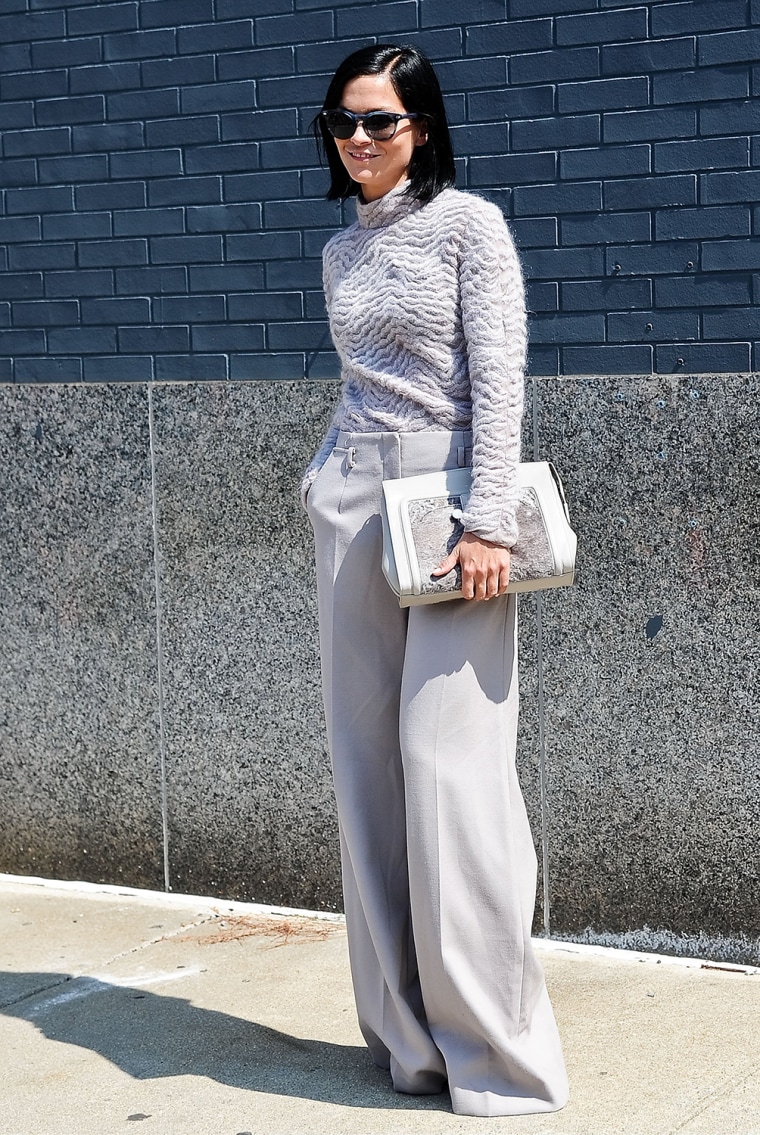 NEW YORK, NY - SEPTEMBER 05:  Leigh Lezark is seen outside the Jason Wu show on September 5, 2014 in New York City.  (Photo by Daniel Zuchnik/Getty Im...