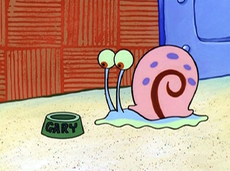 Gary the Snail from \"SpongeBob SquarePants.\"
