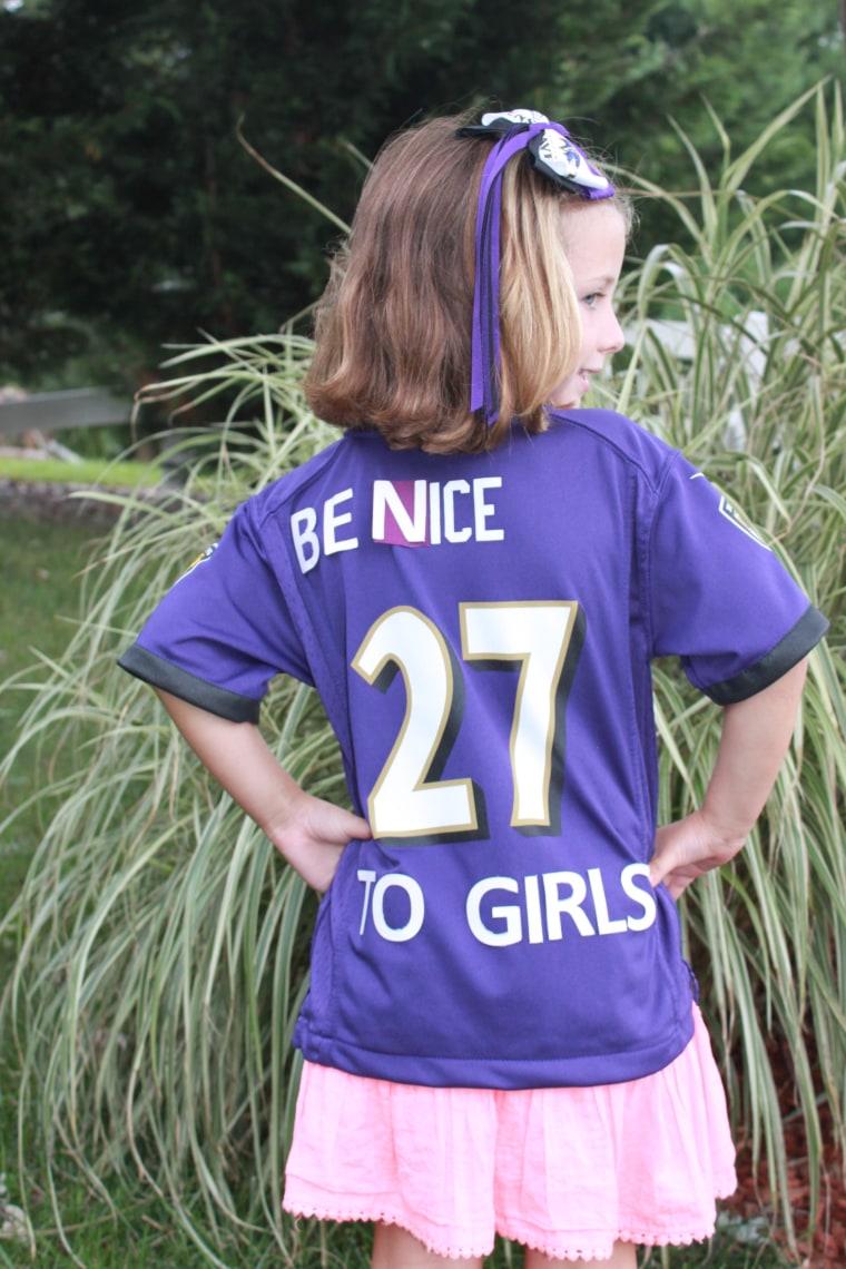 Ravens Fans, Men And Women, Wear Jerseys In Support Of Ray Rice