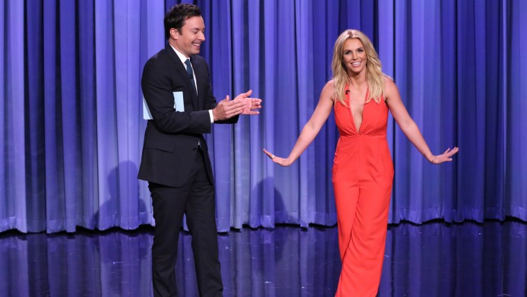 Image: Jimmy Fallon and Britney Spears