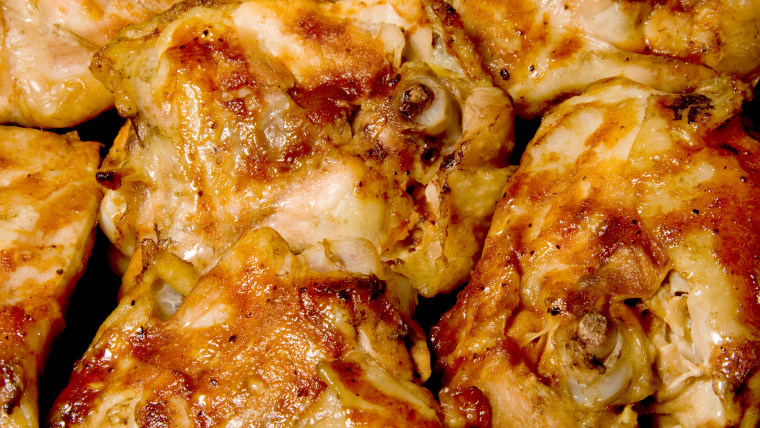 Chicken thighs with savory-sweet sauce