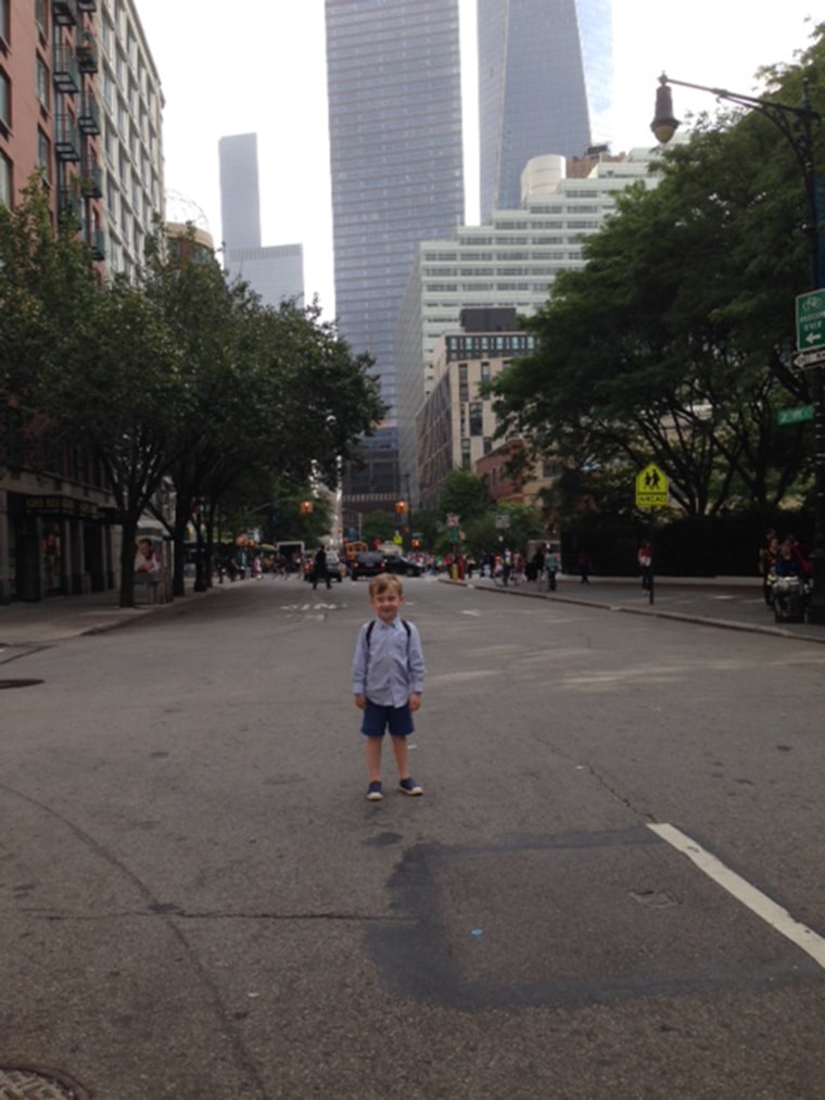 Wilson can see the memorial complex for Ground Zero from his apartment bedroom window.