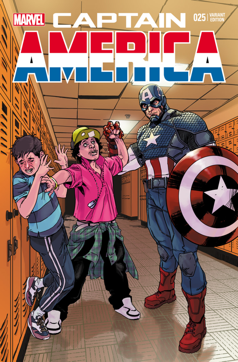 Captain America battles bullying.