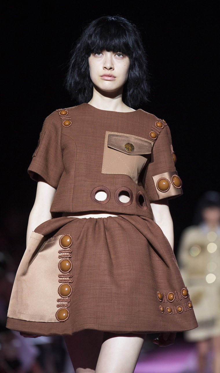 FILE - In this Thursday, Sept. 11, 2014, file photo, the Marc Jacobs Spring 2015 collection is modeled during Fashion Week in New York. (AP Photo/John...