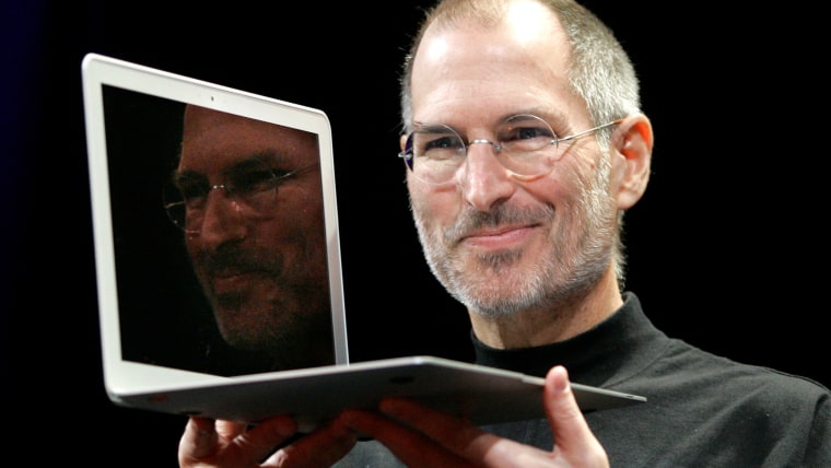 Image: Apple CEO Steve Jobs with a MacBook Air