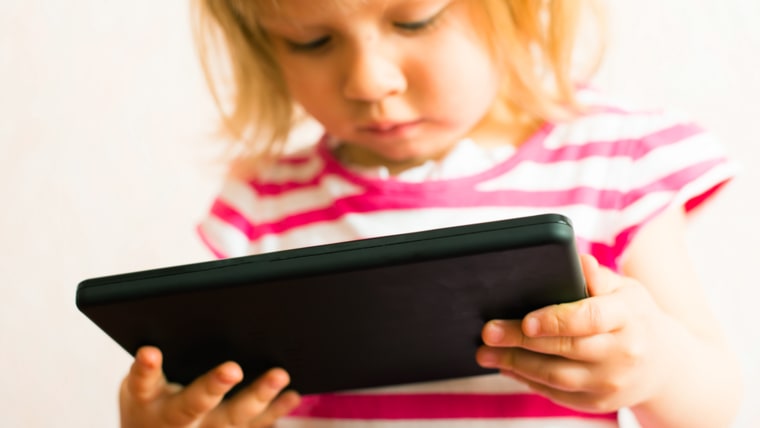Image: Child uses a Tablet PC