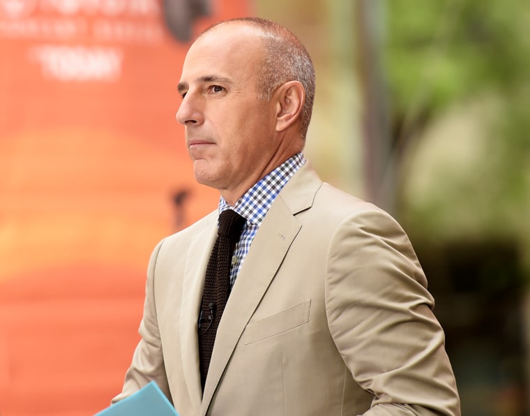 NEW YORK, NY - AUGUST 22:  Co-host Matt Lauer appears on NBC's \"Today\" at the NBC's TODAY Show on August 22, 2014 in New York City.  (Photo by Michael...