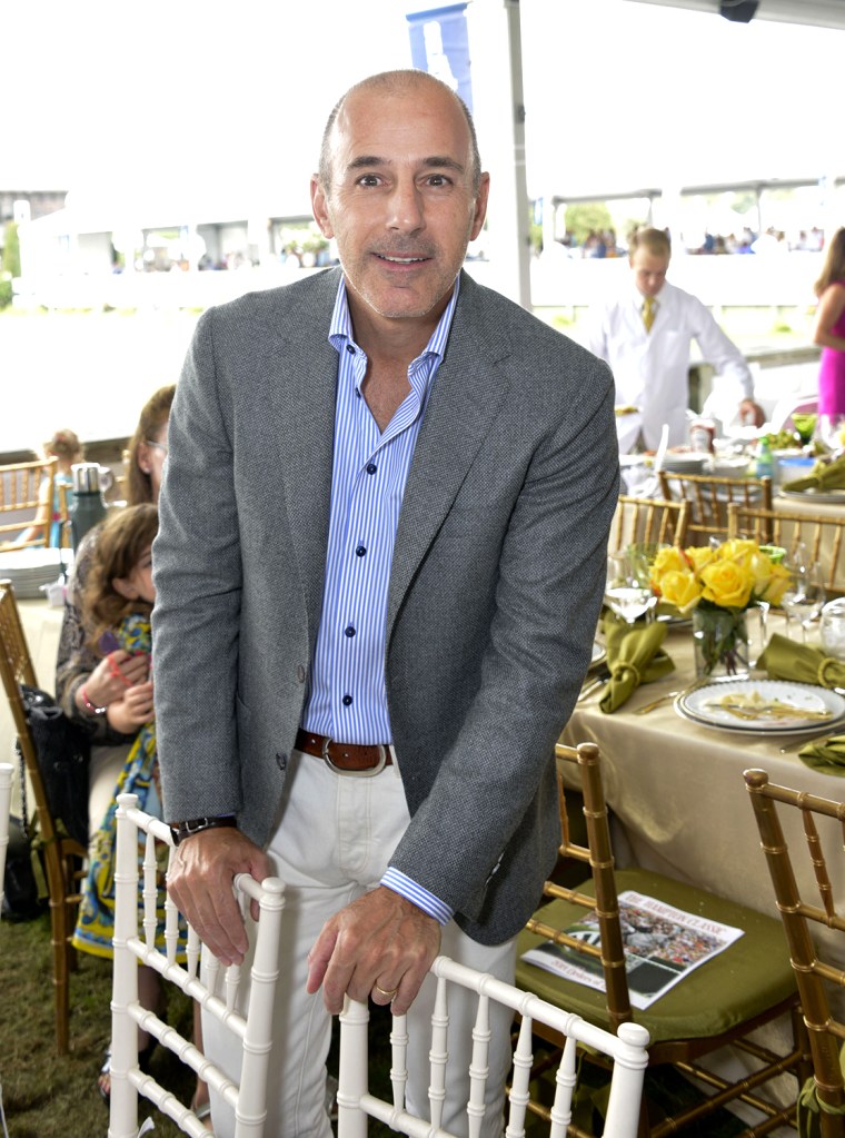 BRIDGEHAMPTON, NY - AUGUST 31:  Matt Lauer attends the Hamptons Magazine Celebration of the Grand Prix Sunday At The Hampton Classic Horseshow on Augu...