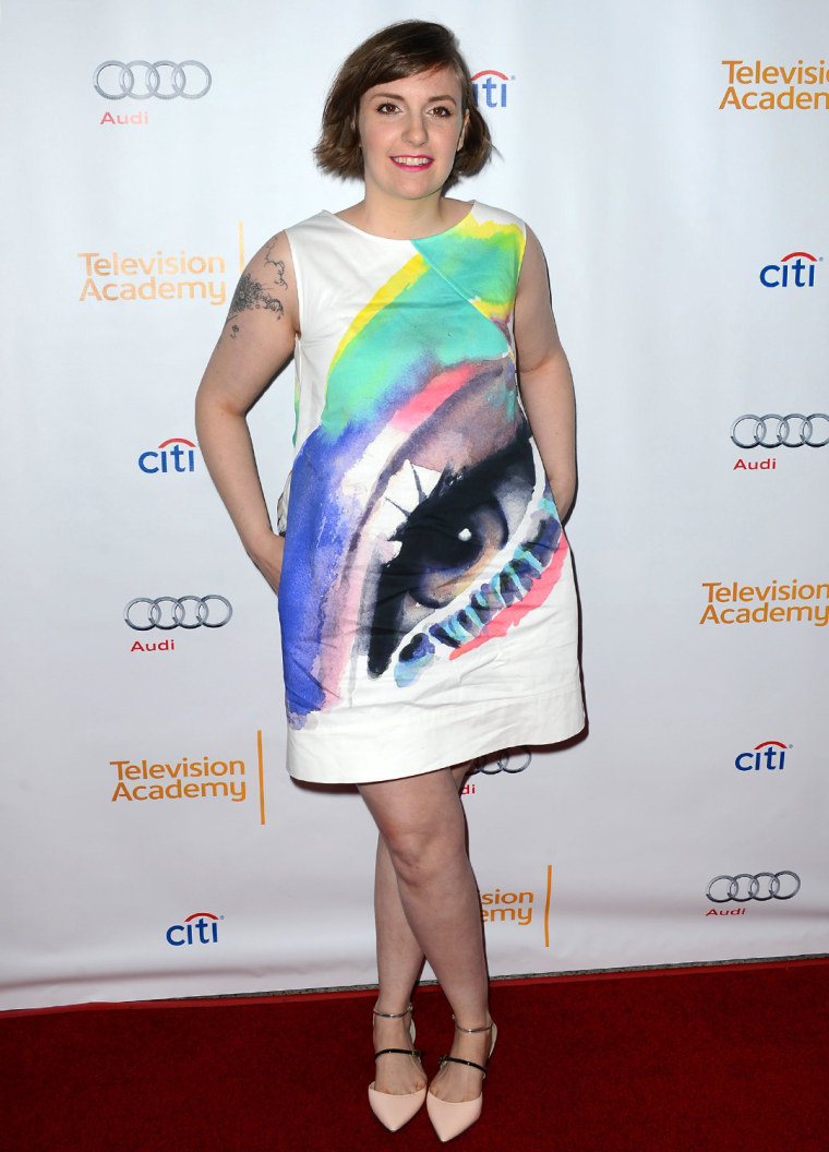 HOLLYWOOD, CA - MARCH 13:  Actress and executive producer/creator Lena Dunham attends the Television Academy Presents An Evening With \"Girls\" held at ...