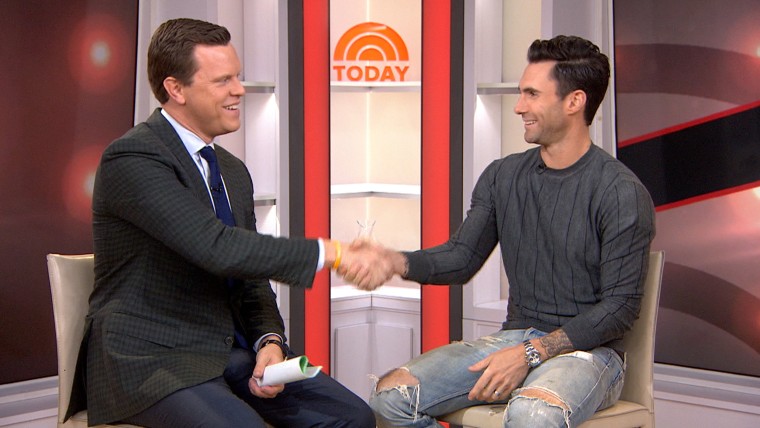 Image : Willie Geist and Adam Levine