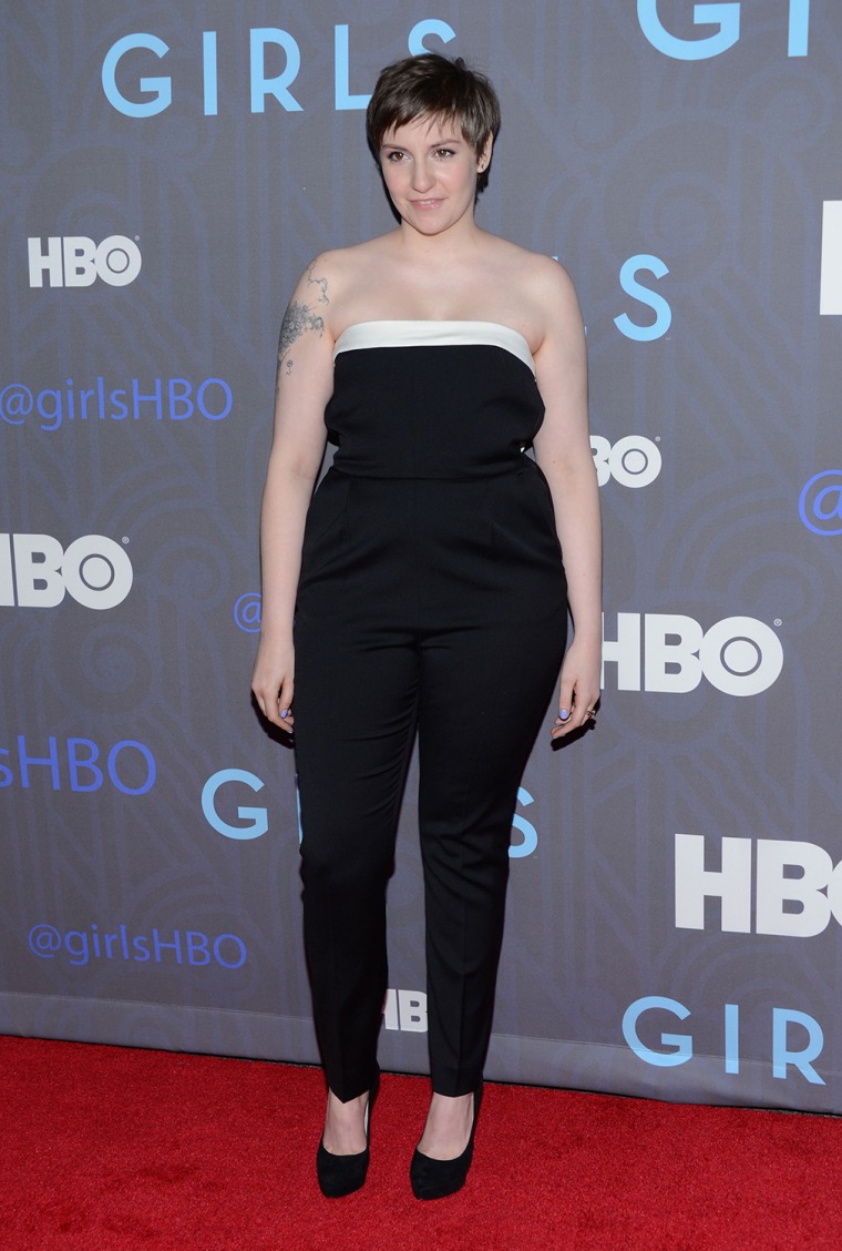NEW YORK, NY - JANUARY 09:  Lena Dunham attends the premiere of \"Girls\" season 2 hosted by HBO at NYU Skirball Center on January 9, 2013 in New York C...