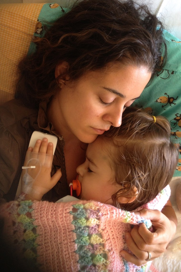 Andrea Verdone Gorsegner cuddles with her daughter, Natalie, who is now 4. While Natalie is now cancer-free, Gorsegner has devoted her life to raising money and awareness for pediatric cancer.