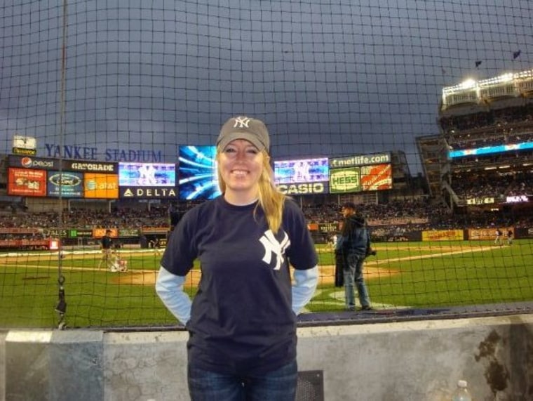 TODAY producer and resident Derek Jeter superfan Jennifer Long.