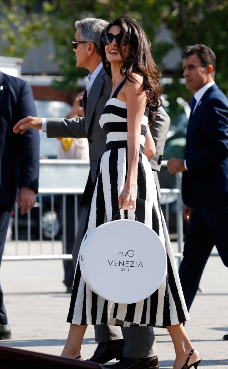 Image: George Clooney, left, and Amal Alamuddin