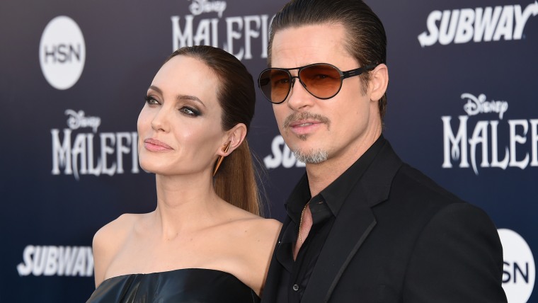 Image: Angelina Jolie and Brad Pitt.